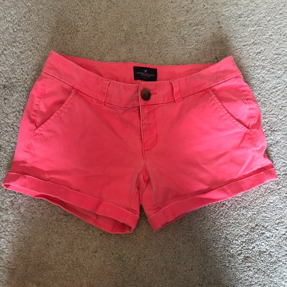 Hot pink shorts